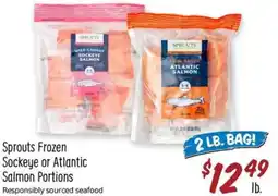 Sprouts Farmers Market Sprouts Frozen Sockeye or Atlantic Salmon Portions offer