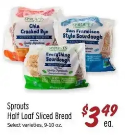 Sprouts Farmers Market Sprouts Half Loaf Sliced Bread offer