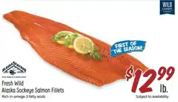 Sprouts Farmers Market Fresh Wild Alaska Sockeye Salmon Fillets offer