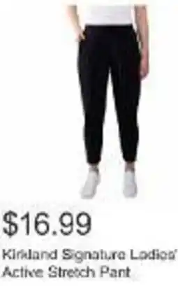 Costco Kirkland Signature Ladies' Active Stretch Pant offer