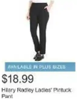 Costco Hilary Radley Ladies' Pintuck Pant offer