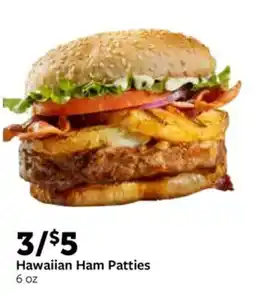 Fareway Hawaiian Ham Patties 6 oz offer