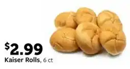 Fareway Kaiser Rolls, 6 ct offer