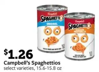 Fareway Campbell's Spaghettios offer