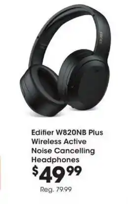 Kroger Edifier W820NB Plus Wireless Active Noise Cancelling Headphones offer
