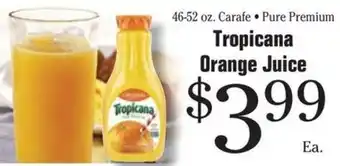 Morton Williams Tropicana Orange Juice offer