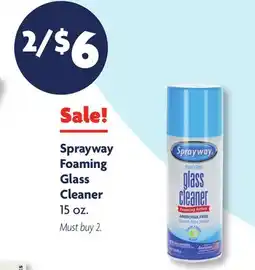 Family Dollar Sprayway Foaming Glass Cleaner offer