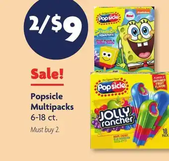 Family Dollar Popsicle Multipacks offer