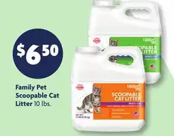 Family Dollar Family Pet Scoopable Cat Litter offer