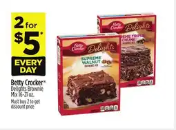 Dollar General Betty Crocker Delights Brownie Mix offer