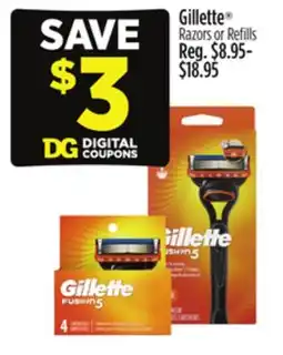 Dollar General Gillette Razors or Refills offer