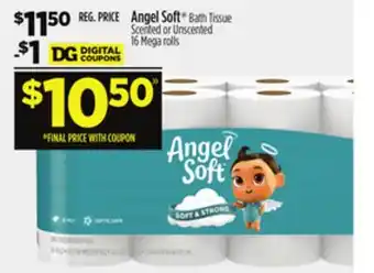 Dollar General Angel Soft Bath Tissue Scented or Unscented offer
