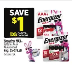 Dollar General Energizer MAX offer