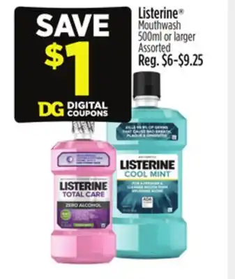 Dollar General Listerine Mouthwash offer