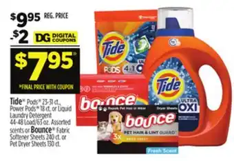 Dollar General Tide or Bounce offer