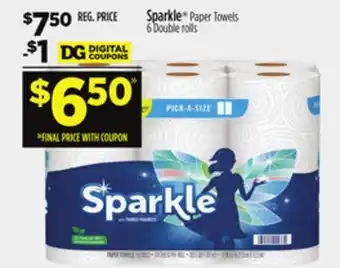 Dollar General Sparkle Paper Towels offer