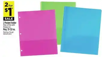 Dollar General 2 Pocket Folder offer