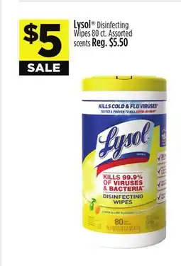 Dollar General Lysol Disinfecting Wipes offer