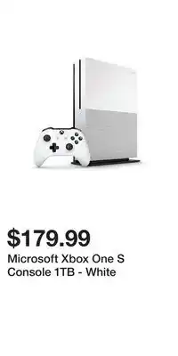 Game Stop Microsoft Xbox One S Console 1TB - White offer