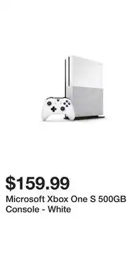 Game Stop Microsoft Xbox One S 500GB Console - White offer