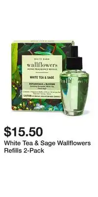 Bath & Body Works White Tea & Sage Wallflowers Refills 2-Pack offer
