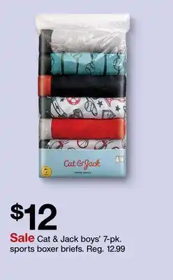 Target Cat & Jack boys' 7-pk. sports boxer briefs offer