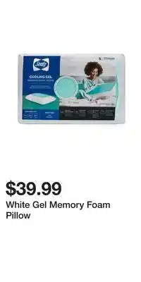 Big Lots White Gel Memory Foam Pillow offer