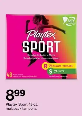 Target Playtex Sport 48-ct. multipack tampons offer