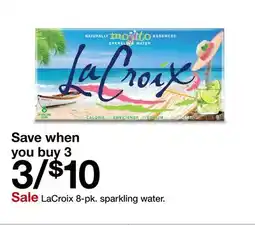 Target LaCroix 8-pk. sparkling water offer