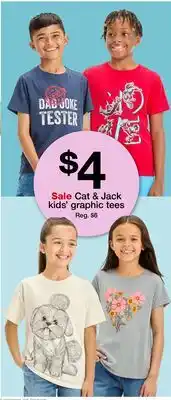 Target Cat & Jack kids' graphic tees offer