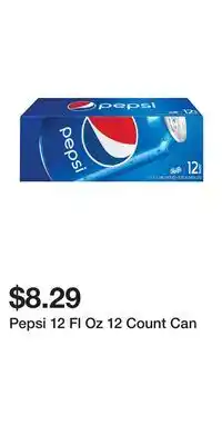 Big Lots Pepsi 12 Fl Oz 12 Count Can offer