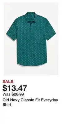 Old Navy Old Navy Classic Fit Everyday Shirt offer