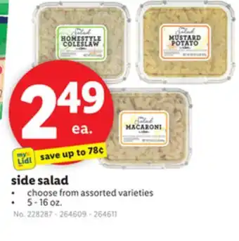 Lidl side salad offer