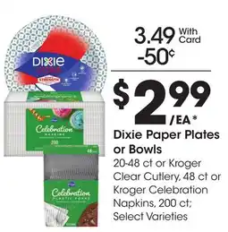 Ralphs Dixie Paper Plates or Bowls offer