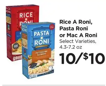 Food 4 Less Rice A Roni, Pasta Roni or Mac A Roni offer