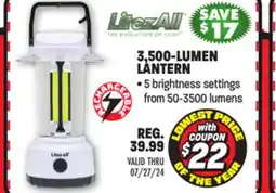 Big 5 LitezAll 3500-Lumen Rechargeable Lantern offer