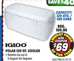 Big 5 Igloo Polar 120-Qt. Cooler offer