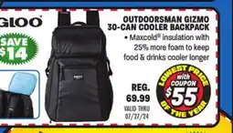 Big 5 Igloo Outdoorsman Gizmo 30-Can Cooler Backpack offer