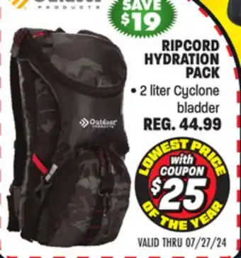 Big 5 Outdoor Products Ripcord Hydration Pack offer