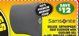 Big 5 Samsonite Gel Infused Memory Foam Lumbar Support Cushion offer