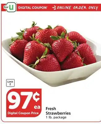Albertsons Fresh Strawberries offer