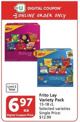 Albertsons Frito Lay Variety Pack offer