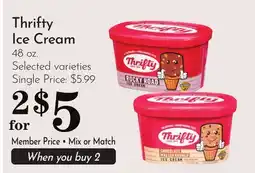 Pavilions Thrifty Ice Cream offer