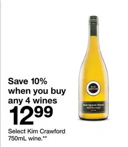Target Select Kim Crawford 750mL wine offer