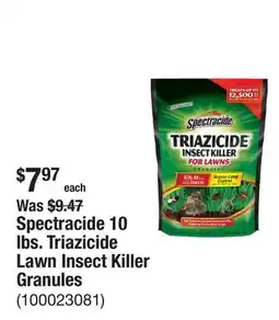 The Home Depot Spectracide 10 lbs. Triazicide Lawn Insect Killer Granules offer