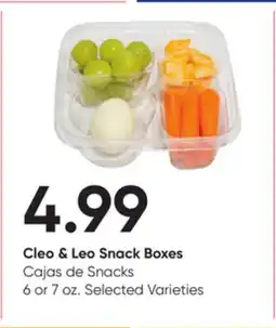 Stater Bros Cleo & Leo Snack Boxes offer