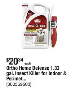 The Home Depot Ortho Home Defense 1.33 gal. Insect Killer for Indoor & Perimeter2 (with Comfort Wand) offer