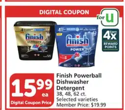 Vons Finish Powerball Dishwasher Detergent offer
