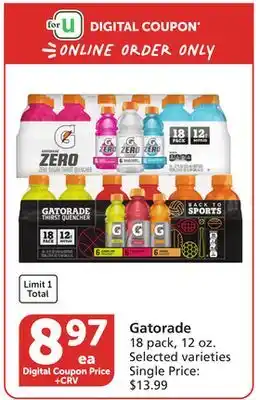 Vons Gatorade offer