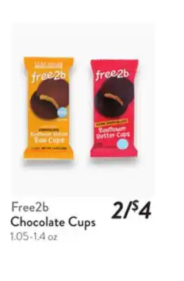 Fresh Thyme Free2b Chocolate Cups offer